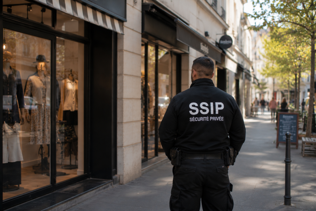 Sécurisation de commerce par une entreprise de sécurité privée